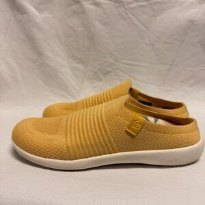 Spenco Utopia 3D Knit Slide Mules - Cornsilk Yellow - Size 6.5